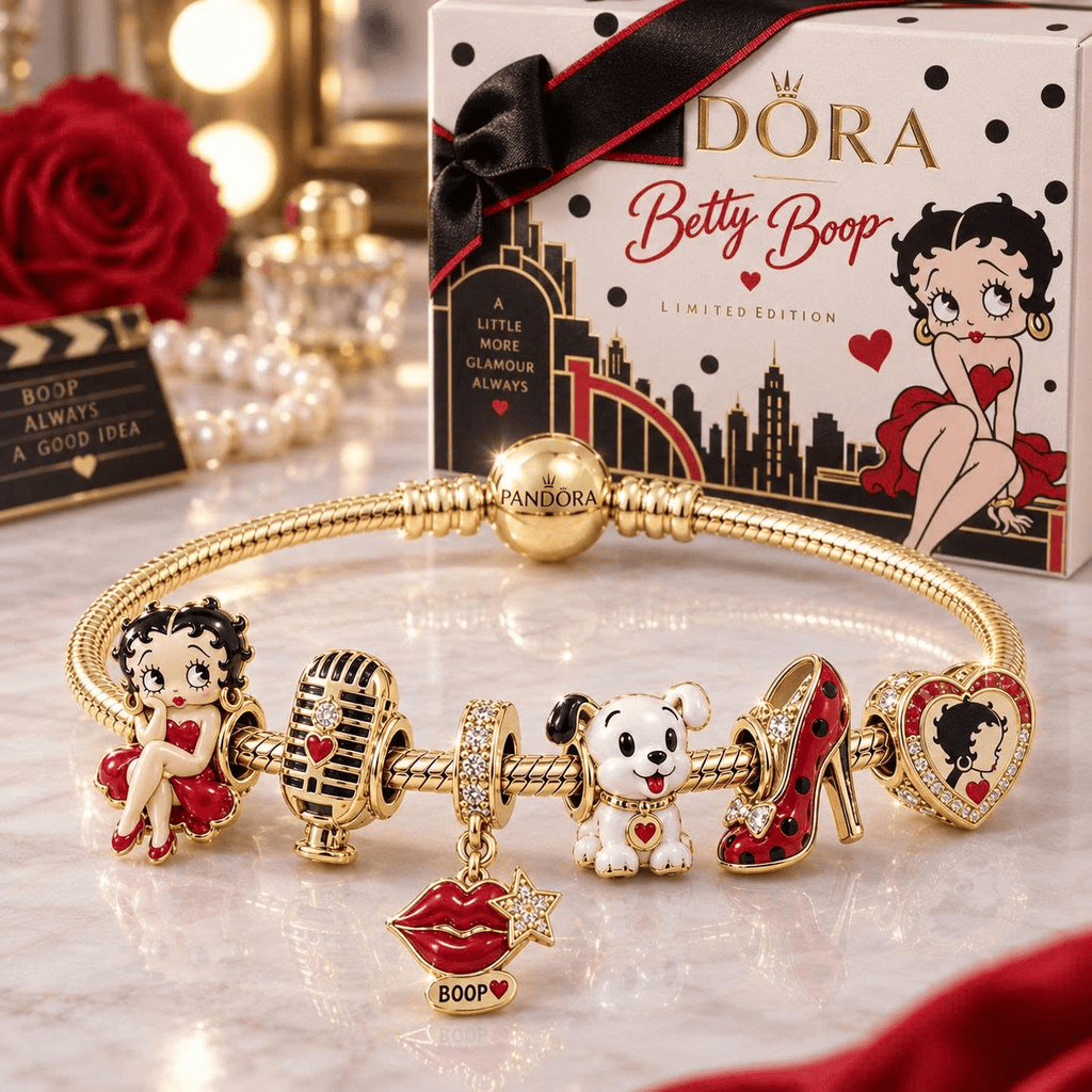 BTB Gold Charm Bracelet Set VTH