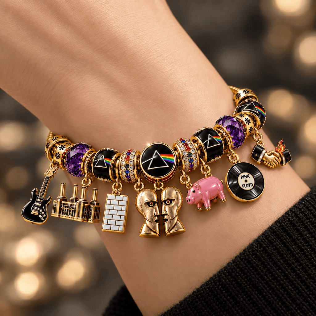 PFD Gold Charm Bracelet Set NHVH