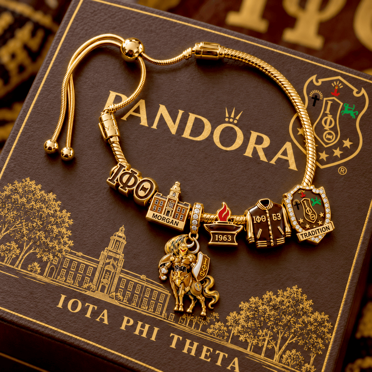IPT Silver Charm Bracelet Set NTVA
