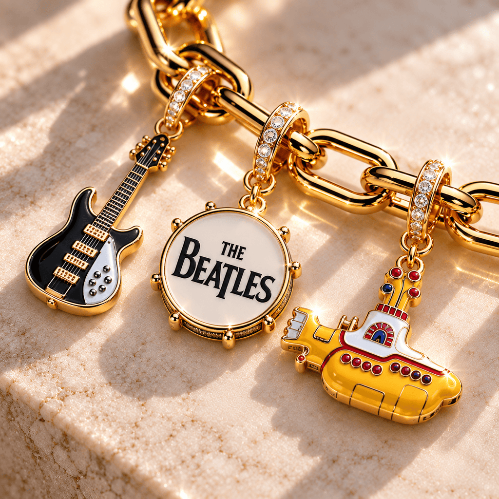 TBE Gold Charm Bracelet Set BMD