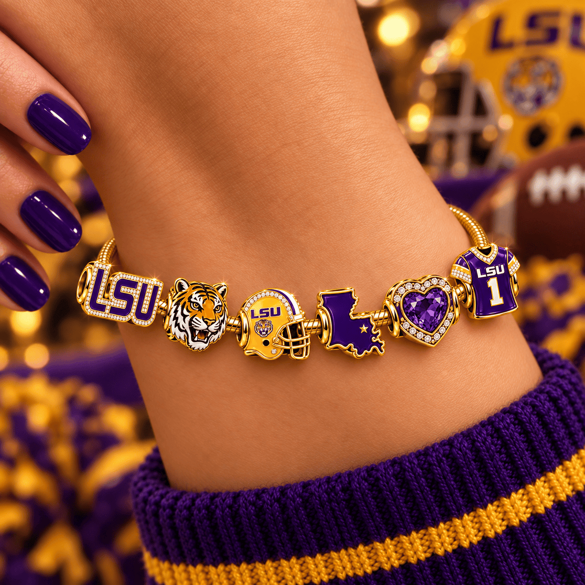 LSUT Gold Charm Set NHVH