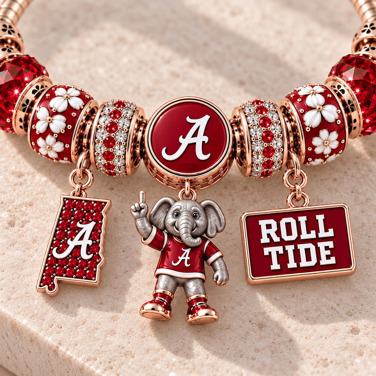 ACT Gold Charm Bracelet Set NHVH