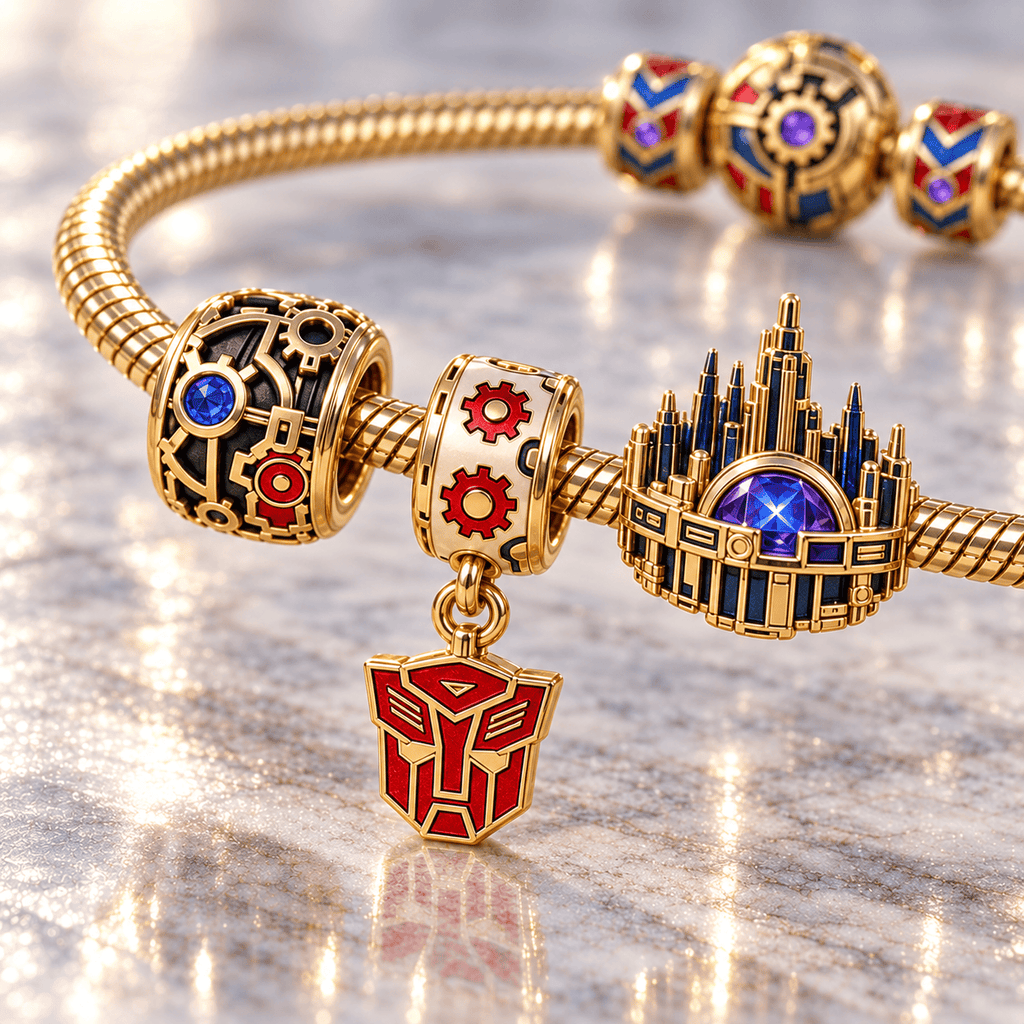 TFR Gold Charm Bracelet Set HQH